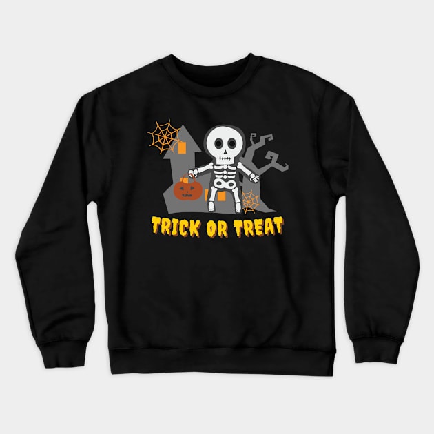 Trick or Treat Crewneck Sweatshirt by code96